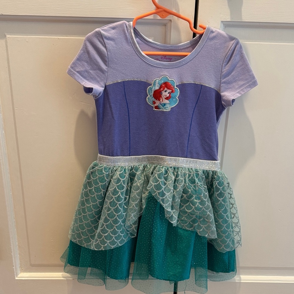 Disney Princess The Little Mermaid 2-in-1 Tutu Dress- size 4T